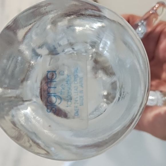 Vintage 9" Tall Clear Lead Chrystal Christmas Angel 2.24LB - Picture 8 of 16